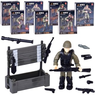 Klocki żołnierz WWII figurka żołnierzyk model do złożenia 28 ele ZA5723