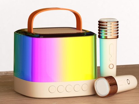 Głośnik Bluetooth + mikrofon bezprzewodowy x2 ZESTAW KARAOKE IN0178