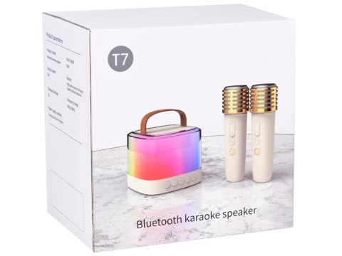 Głośnik Bluetooth + mikrofon bezprzewodowy x2 ZESTAW KARAOKE IN0178