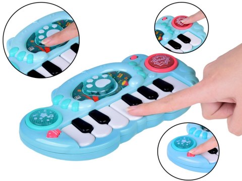 Mini KEYBOARD - pianinko interaktywne Podświetlane przyciski IN0177 NI