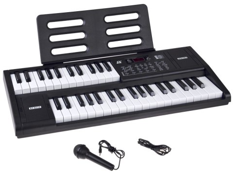 Organy KEYBOARD 61-klawiszy z funkcją podziału SPLIT + mikrofon IN0185