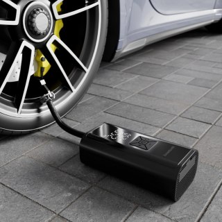 Pompka rowerowa elektryczna kompresor do opon powerbank 6000mAh latarka LED