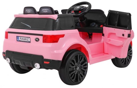 Autko Start Run na akumulator Różowy SUV + Pilot + Funkcje bezpieczeństwa