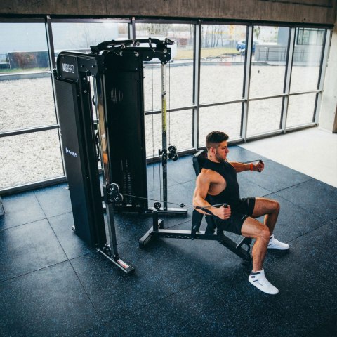 POS15 PODŁOGA GUMOWA POD SPRZĘT FITNESS BLACK/BLUE II GATUNEK