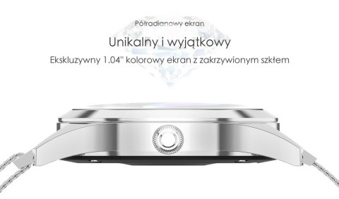 SMARTWATCH DAMSKI G. Rossi SW017-8 silver/white (sg011b)
