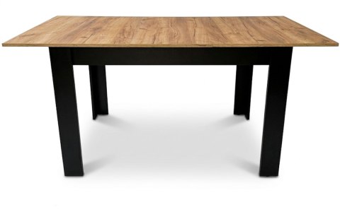 Stół rozkładany prostokątny 120-160x80 cm do kuchni jadalni dla 4-6 osób dąb craft