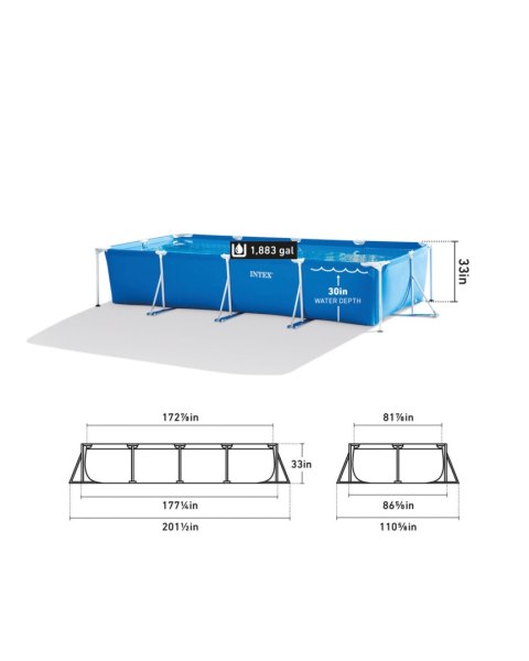 Basen ogrodowy stelażowy 450x220x84 7127 litrów INTEX 28273