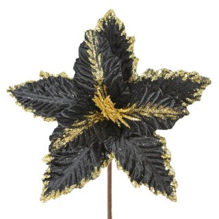 KWIAT ŚWIĄTECZNY 220 O 25 CM CZARNY