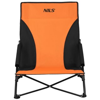NC3035 KRZESŁO PLAŻOWE POMARAŃCZOWO-CZARNE NILS