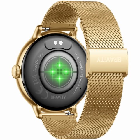 SMARTWATCH DAMSKI GRAVITY GT33-2 - AMOLED, DODATKOWY PASEK (sg048b)