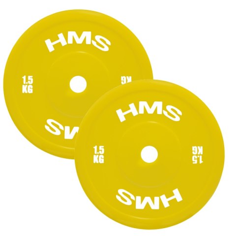 TPP ZESTAW TALERZY OLIMPIJSKICH TECHNICZNYCH PE 2 x 1.5 - 5 KG (18 KG) HMS TPP ZESTAW TALERZY OLIMPIJSKICH TECHNICZNYCH PE 2 x 1.5 - 5 KG (18 KG) HMS