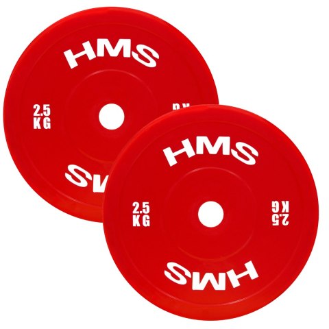 TPP ZESTAW TALERZY OLIMPIJSKICH TECHNICZNYCH PE 2 x 1.5 - 5 KG (18 KG) HMS TPP ZESTAW TALERZY OLIMPIJSKICH TECHNICZNYCH PE 2 x 1.5 - 5 KG (18 KG) HMS