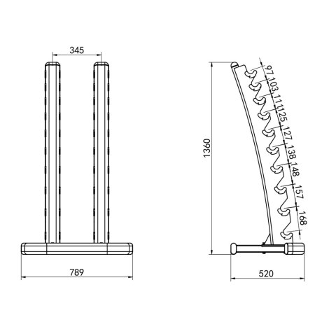 ZESTAW HANTLI POLIURETANOWYCH HPT 2 x 1 - 10 KG (110 KG) + STOJAK STR37 HMS ZESTAW HANTLI POLIURETANOWYCH HPT 2 x 1 - 10 KG (110 KG) + STOJAK STR37 HMS