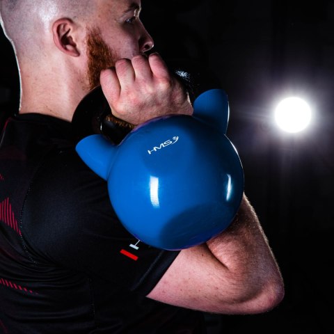 KNV16 BLUE KETTLEBELL ŻELIWNY POKRYTY WINYLEM HMS KNV16 BLUE KETTLEBELL ŻELIWNY POKRYTY WINYLEM HMS