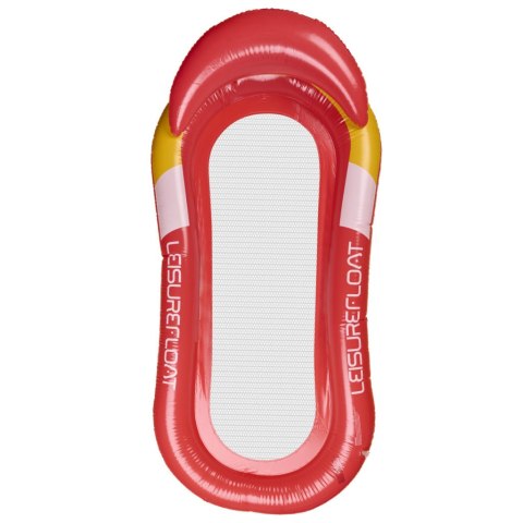 Materac dmuchany plażowy hamak wodny leżak fotel krzesło do pływania basenu czerwony Materac dmuchany plażowy hamak wodny leżak fotel krzesło do pływania basenu czerwony