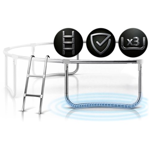 Trampolina ogrodowa 10ft/312cm z siatką wewnętrzną i drabinką Neo-Sport Trampolina ogrodowa 10ft/312cm z siatką wewnętrzną i drabinką Neo-Sport