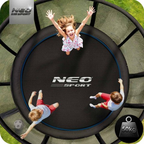 Trampolina ogrodowa 6ft/183cm z siatką zewnętrzną i drabinką Neo-Sport Trampolina ogrodowa 6ft/183cm z siatką zewnętrzną i drabinką Neo-Sport