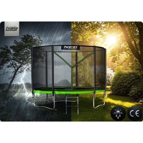 Trampolina ogrodowa 8ft/252cm z siatką zewnętrzną i drabinką Neo-Sport Trampolina ogrodowa 8ft/252cm z siatką zewnętrzną i drabinką Neo-Sport