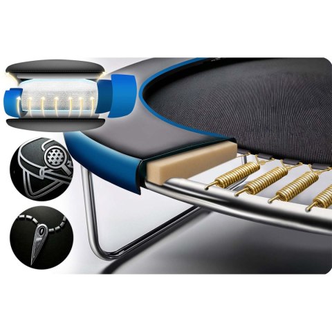 Trampolina ogrodowa 8ft/252cm z siatką zewnętrzną i drabinką Neo-Sport Trampolina ogrodowa 8ft/252cm z siatką zewnętrzną i drabinką Neo-Sport