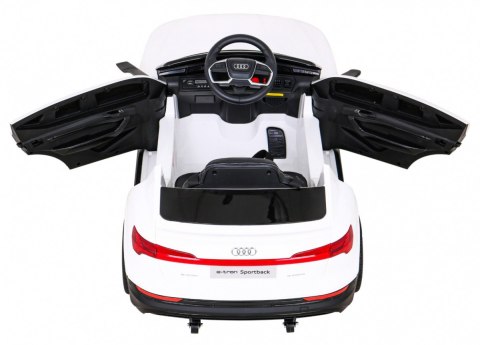 Audi E-Tron Sportback dla dzieci Biały + Pilot + Napęd 4x4 + Wolny Start + Radio MP3 + LED Audi E-Tron Sportback dla dzieci Biały + Pilot + Napęd 4x4 + Wolny Start + Radio MP3 + LED