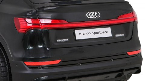 Audi E-Tron Sportback dla dzieci Czarny + Pilot + Napęd 4x4 + Wolny Start + Radio MP3 + LED Audi E-Tron Sportback dla dzieci Czarny + Pilot + Napęd 4x4 + Wolny Start + Radio MP3 + LED