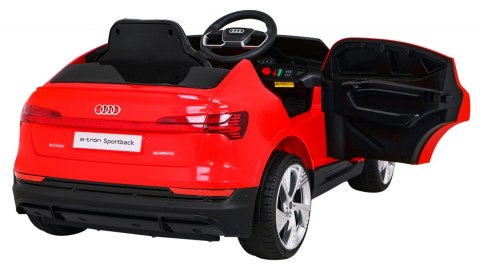 Audi E-Tron Sportback dla dzieci Czerwony + Pilot + Napęd 4x4 + Wolny Start + Radio MP3 + LED Audi E-Tron Sportback dla dzieci Czerwony + Pilot + Napęd 4x4 + Wolny Start + Radio MP3 + LED