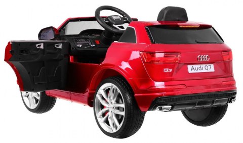 Audi Q7 Quattro S-Line na akumulator Lakier Czerwony SUV + Pilot