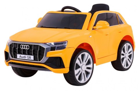 Audi Q8 Lift, SUV na akumulator dla dzieci Żółty + Pilot Audi Q8 Lift, SUV na akumulator dla dzieci Żółty + Pilot