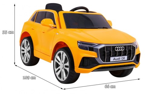 Audi Q8 Lift, SUV na akumulator dla dzieci Żółty + Pilot Audi Q8 Lift, SUV na akumulator dla dzieci Żółty + Pilot