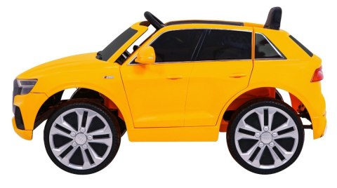Audi Q8 Lift, SUV na akumulator dla dzieci Żółty + Pilot Audi Q8 Lift, SUV na akumulator dla dzieci Żółty + Pilot