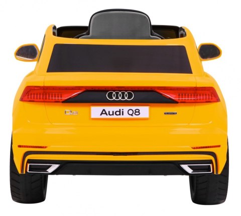Audi Q8 Lift, SUV na akumulator dla dzieci Żółty + Pilot Audi Q8 Lift, SUV na akumulator dla dzieci Żółty + Pilot