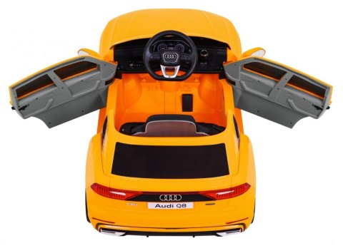 Audi Q8 Lift, SUV na akumulator dla dzieci Żółty + Pilot Audi Q8 Lift, SUV na akumulator dla dzieci Żółty + Pilot