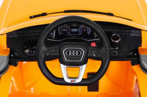 Audi Q8 Lift, SUV na akumulator dla dzieci Żółty + Pilot Audi Q8 Lift, SUV na akumulator dla dzieci Żółty + Pilot