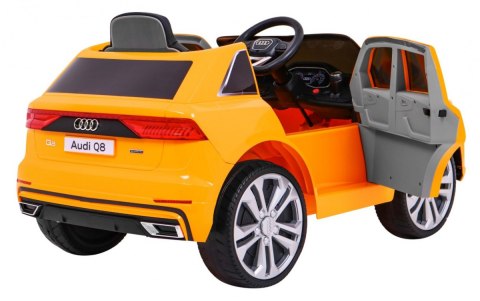 Audi Q8 Lift, SUV na akumulator dla dzieci Żółty + Pilot Audi Q8 Lift, SUV na akumulator dla dzieci Żółty + Pilot