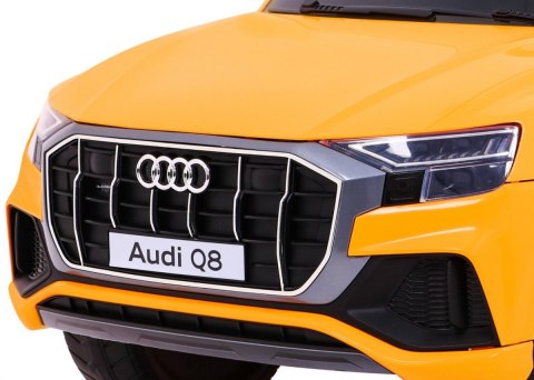 Audi Q8 Lift, SUV na akumulator dla dzieci Żółty + Pilot Audi Q8 Lift, SUV na akumulator dla dzieci Żółty + Pilot