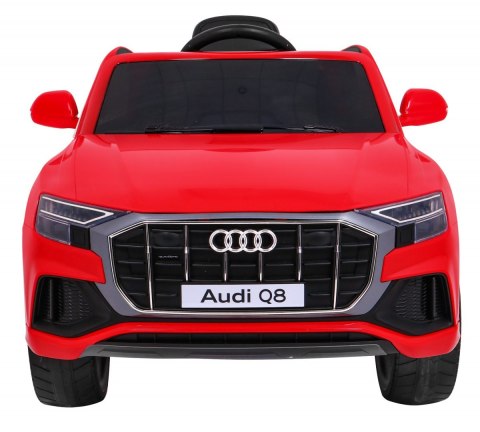 Audi Q8 Lift na akumulator dla dzieci Czerwony SUV + Pilot Audi Q8 Lift na akumulator dla dzieci Czerwony SUV + Pilot