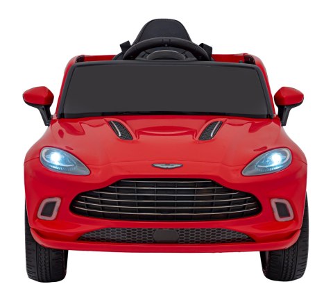 Aston Martin DBX na akumulator dla dzieci Czerwony + Pilot + EVA + Pasy + Wolny Start + Audio LED Aston Martin DBX na akumulator dla dzieci Czerwony + Pilot + EVA + Pasy + Wolny Start + Audio LED