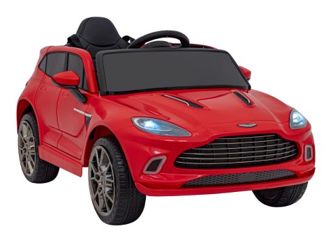 Aston Martin DBX na akumulator dla dzieci Czerwony + Pilot + EVA + Pasy + Wolny Start + Audio LED Aston Martin DBX na akumulator dla dzieci Czerwony + Pilot + EVA + Pasy + Wolny Start + Audio LED