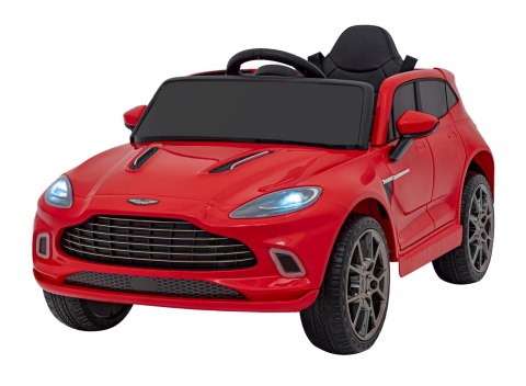 Aston Martin DBX na akumulator dla dzieci Czerwony + Pilot + EVA + Pasy + Wolny Start + Audio LED Aston Martin DBX na akumulator dla dzieci Czerwony + Pilot + EVA + Pasy + Wolny Start + Audio LED