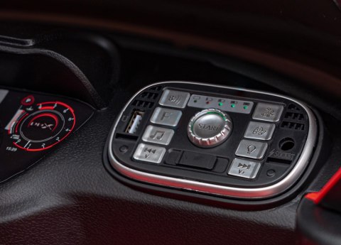 Aston Martin DBX na akumulator dla dzieci Czerwony + Pilot + EVA + Pasy + Wolny Start + Audio LED Aston Martin DBX na akumulator dla dzieci Czerwony + Pilot + EVA + Pasy + Wolny Start + Audio LED