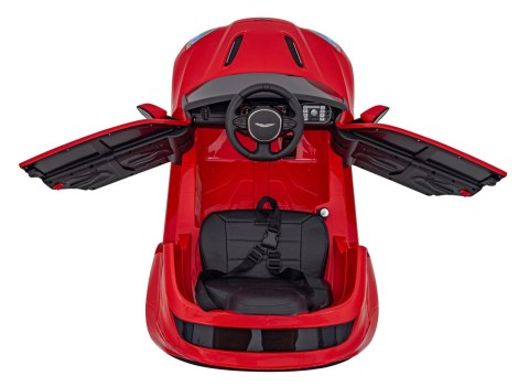 Aston Martin DBX na akumulator dla dzieci Czerwony + Pilot + EVA + Pasy + Wolny Start + Audio LED Aston Martin DBX na akumulator dla dzieci Czerwony + Pilot + EVA + Pasy + Wolny Start + Audio LED