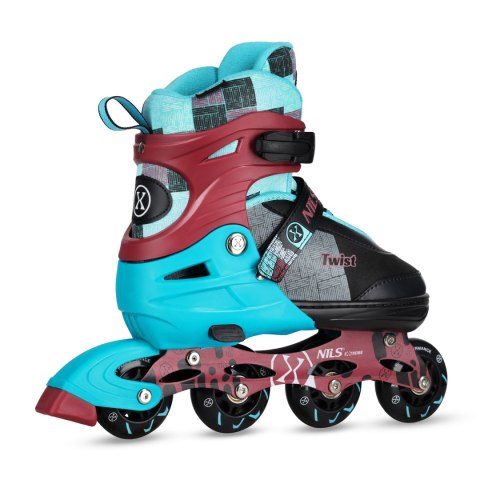 NA13810 ŁYŻWOROLKI TWIST NIEBIESKIE ROZM. M(35-38) NILS EXTREME NA13810 ŁYŻWOROLKI TWIST NIEBIESKIE ROZM. M(35-38) NILS EXTREME