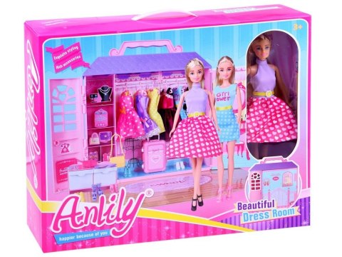 Anlily Lalka domek SZAFA garderoba ubranka ZA2228