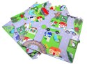 Piankowe puzzle ULICA Miękka mata dla dzieci do zabawy 120x120cm ZA2510