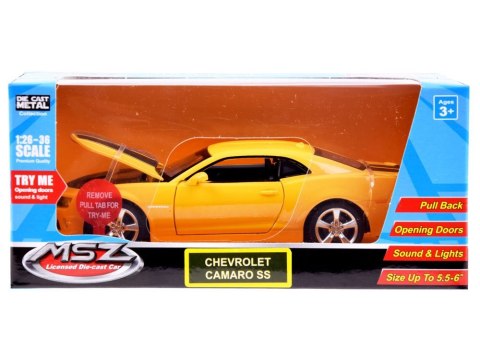 Auto metalowe model Chevrolet Camaro SS 1:32 światło dźwięk ZA3146 Auto metalowe model Chevrolet Camaro SS 1:32 światło dźwięk ZA3146