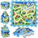 Puzzle piankowe MIASTO - ULICA Mata dla niemowląt 93x93cm ZA3150