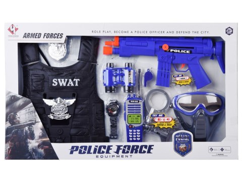 Zestaw policjanta kamizelka + akcesoria ZA2984