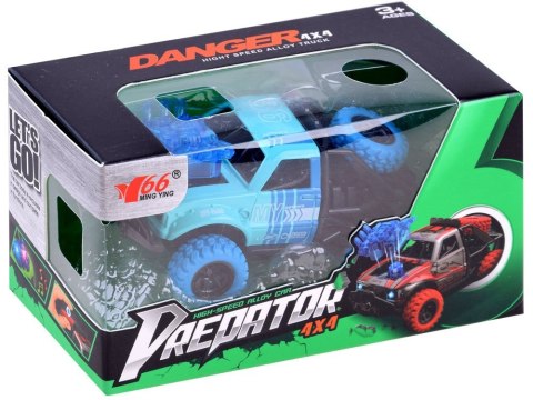 Metalowe Autko Predator 4x4 jazda kaskaderska Światło + dźwięk ZA3581