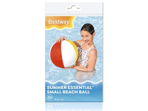 Bestway Dmuchana piłka plażowa W PASKI - uniwersalny wzór 51cm 31021