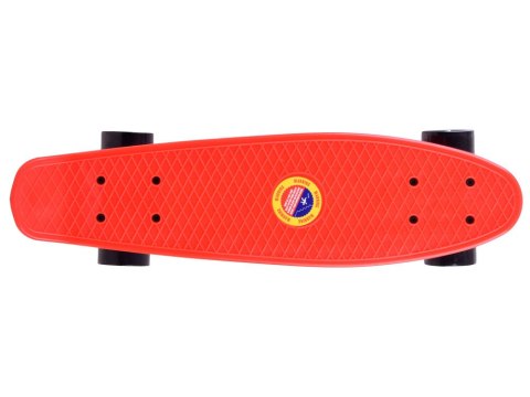 Deskorolka FISZKA dla dzieci do 50kg CZERWONA SP0575
